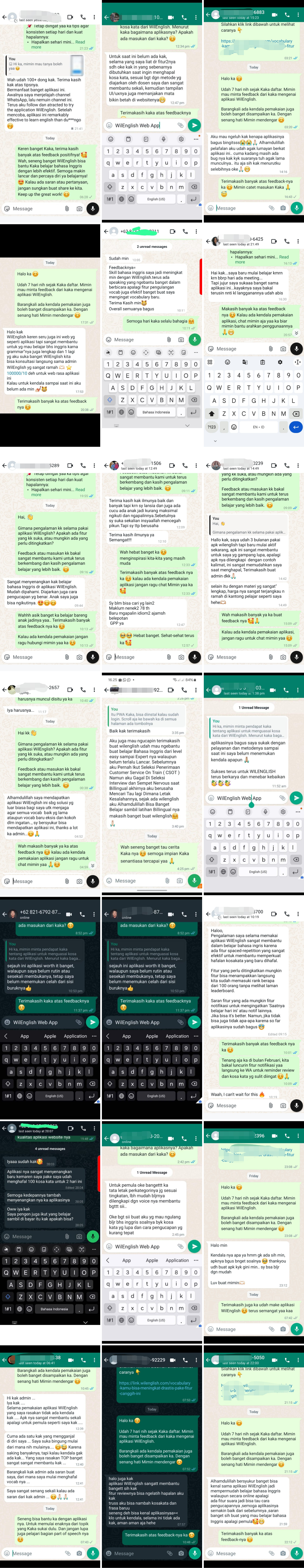 Testimoni Aplikasi Web WilEnglish WA testimoni 1