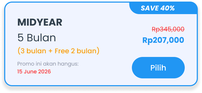 Paket midyaer 2026 Cara paling efektif hapal ribuan kata dan kalimat bahasa Inggris dengan cepat dan kuat Cara paling efektif hapal ribuan kata dan kalimat bahasa Inggris dengan cepat dan kuat Paket midyaer 2026
